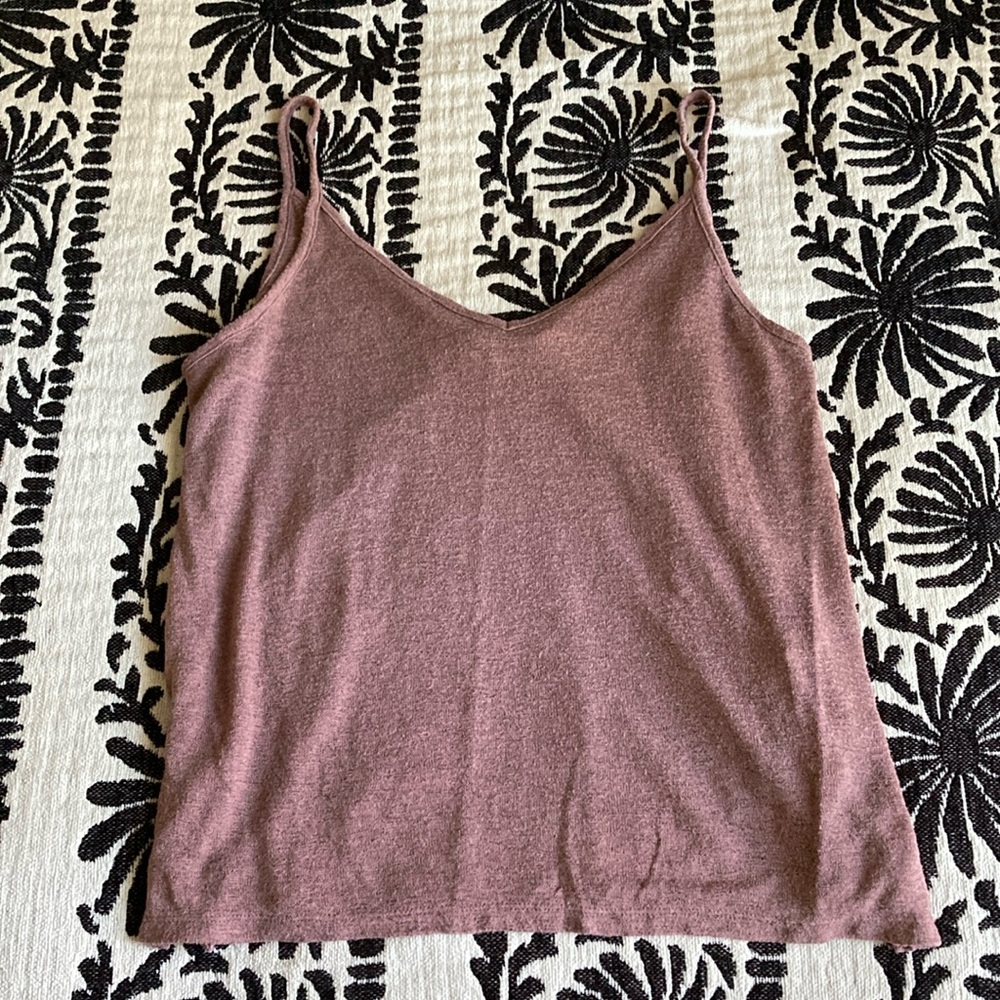 Mudd Flowy Mauve Tank Top
